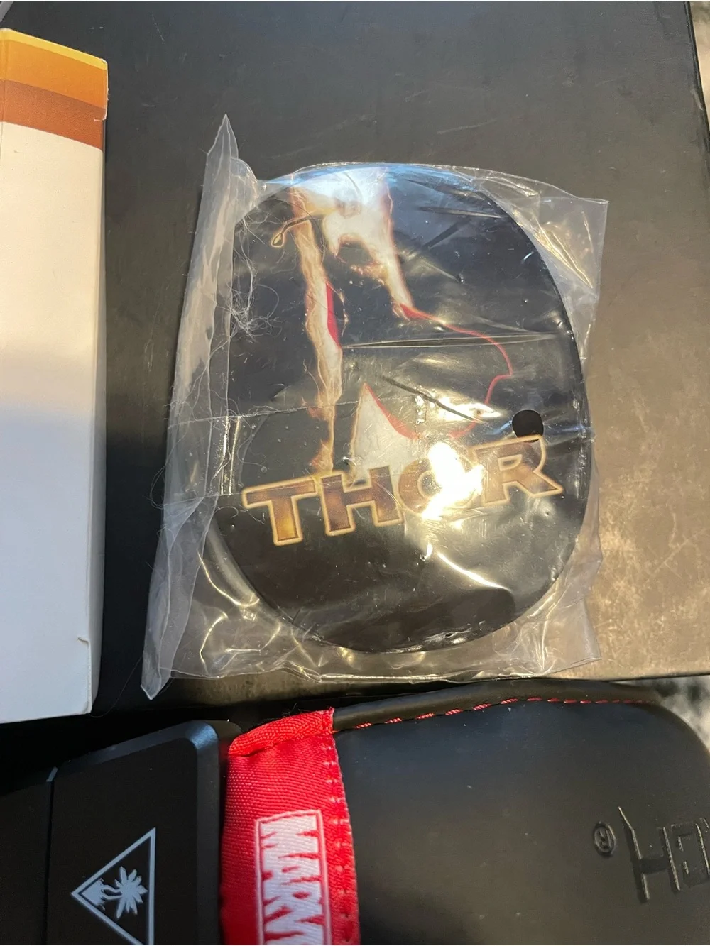 Turtle Beach Black Marvel-Edition Gaming Headset with USB Chat Adapter